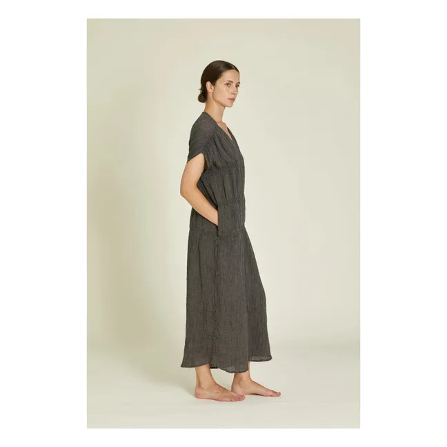 chinese dress ladies Black Crane Tent Dress - Black main image 0