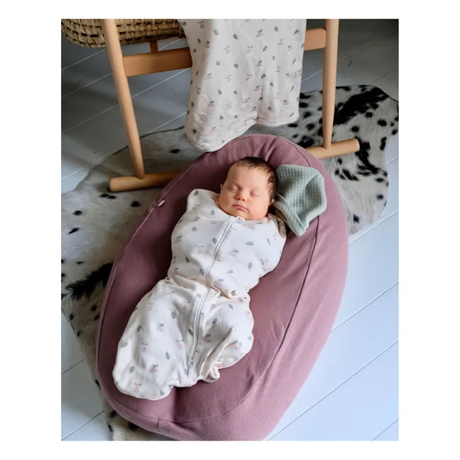 Organic cotton baby nest cover | Dusty Pink
