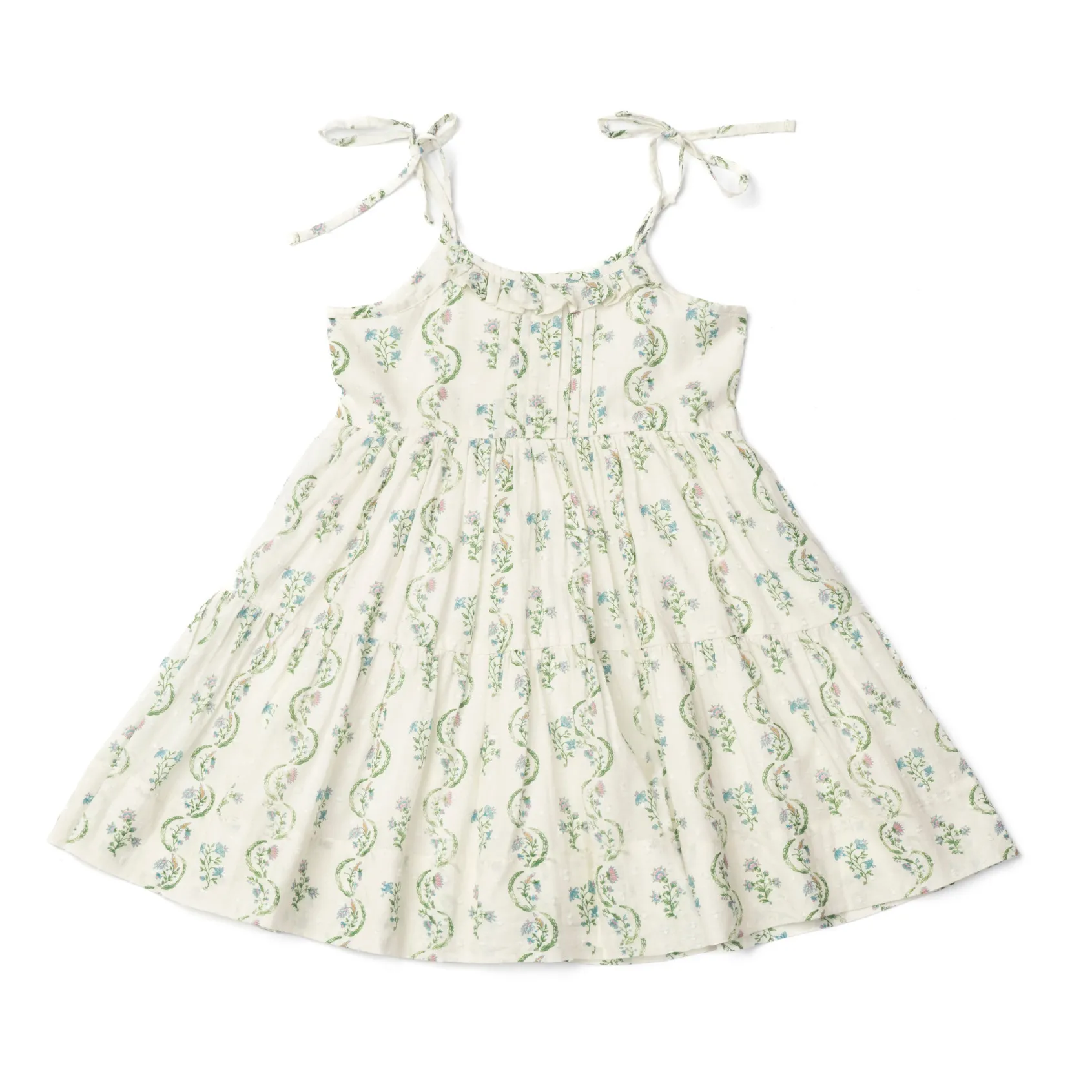Lali Ecru Floral Strapless Ballet Dress