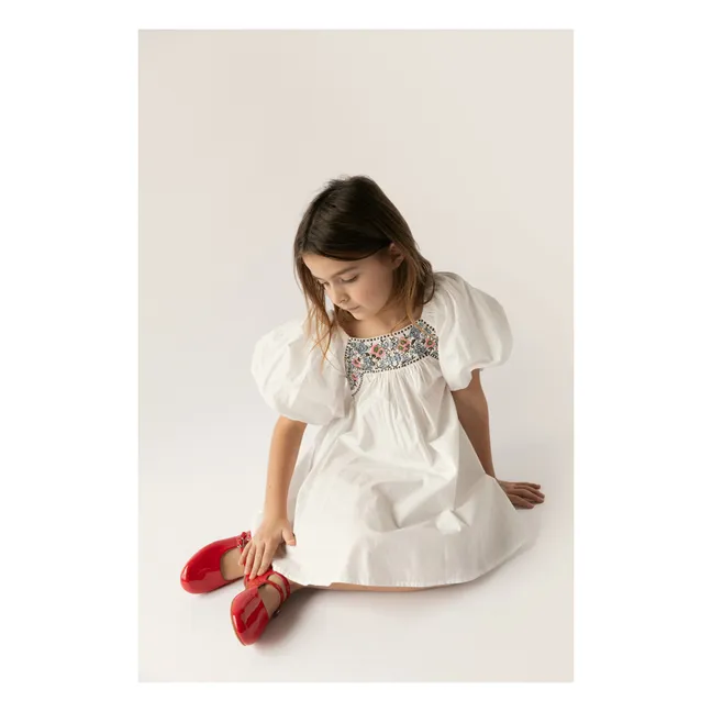 Kleid Gula Popeline | Weiß