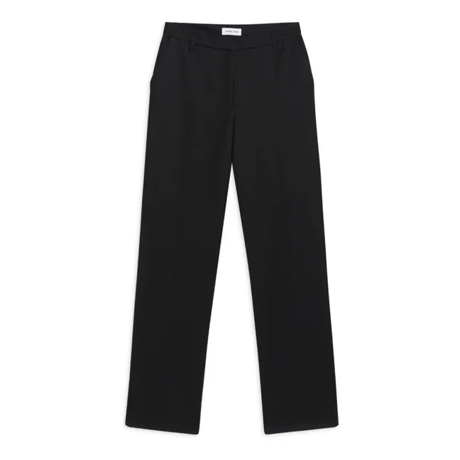 Pantalones clásicos de lana | Negro
