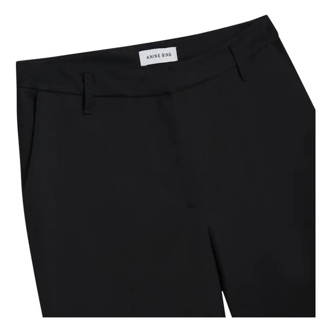 Pantalones clásicos de lana | Negro