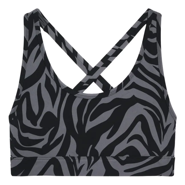 Brassière Axel Imprimée | Gris foncé