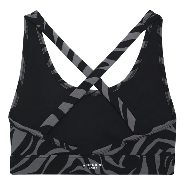 Brassière Axel Imprimée | Gris foncé