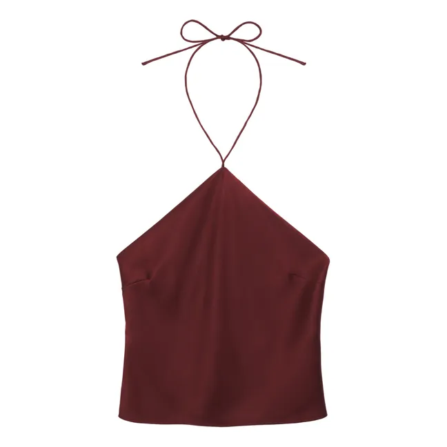 Top Leanne Soie | Bordeaux