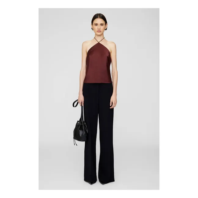 Top Leanne Soie | Bordeaux