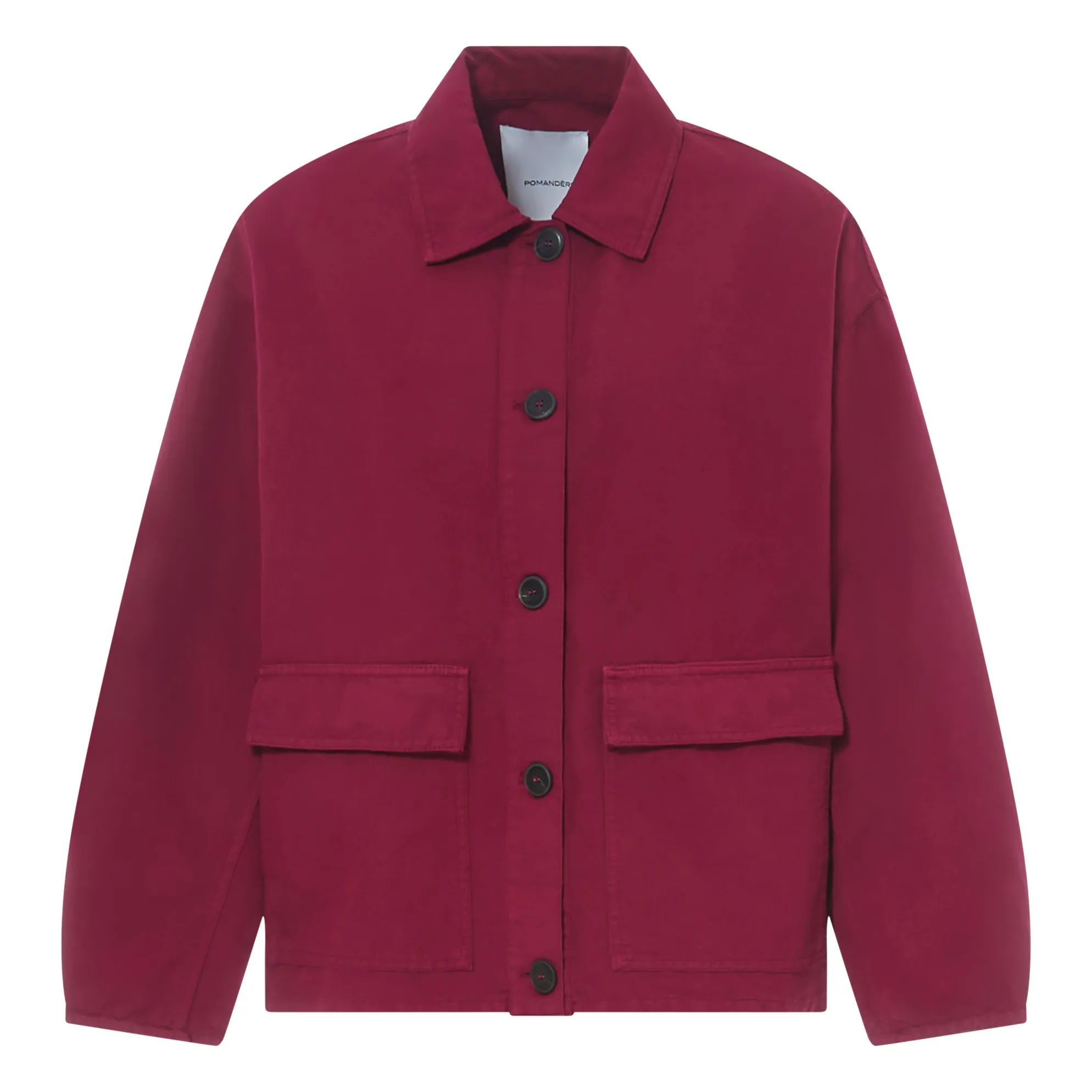 Pomandère Plum Cotton And Linen Jacket