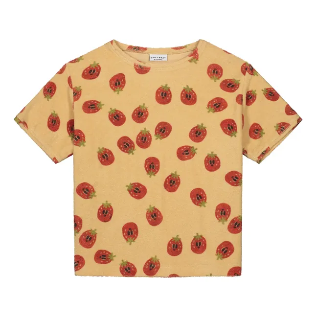 T-Shirt Very Berry Frottee | Sandfarben