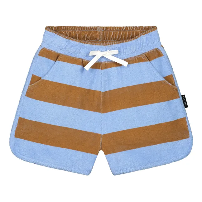 Pantalones cortos de rizo | Azul Cielo