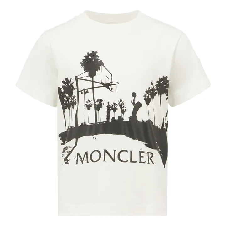 Basketball Logo T-Shirt | Weiß- Produktbild Nr. 0