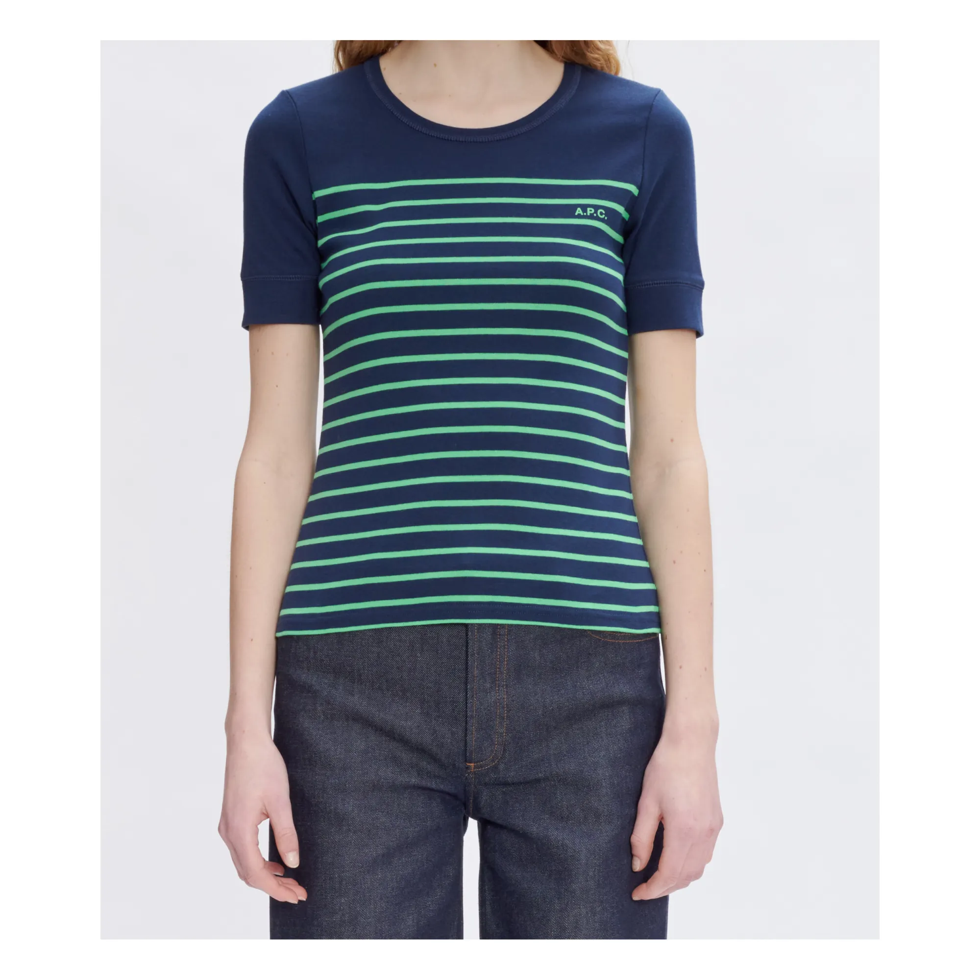 A.p.c. Navy Blue Alexandria Organic Cotton T-Shirt
