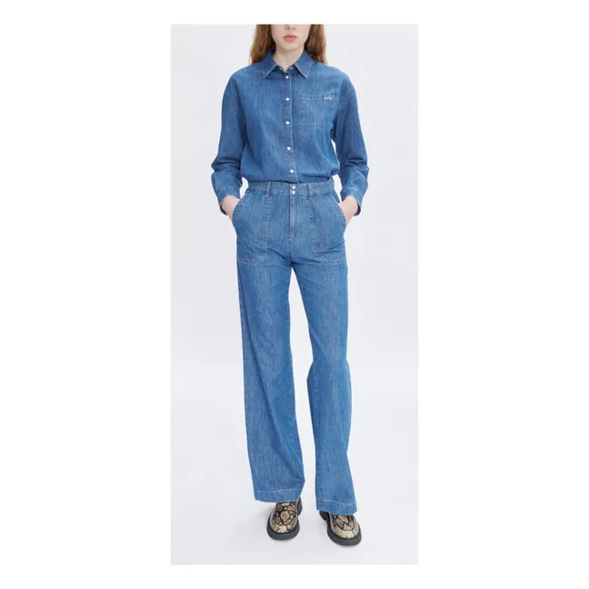 Jeans in cotone biologico Seaside | Blu  indaco