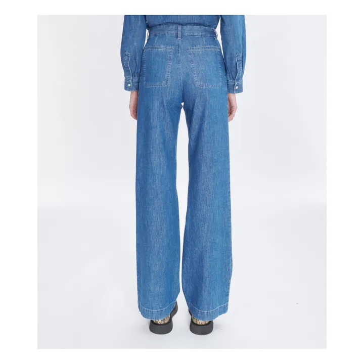 Jean Seaside Coton Bio | Bleu indigo- Image produit n°5