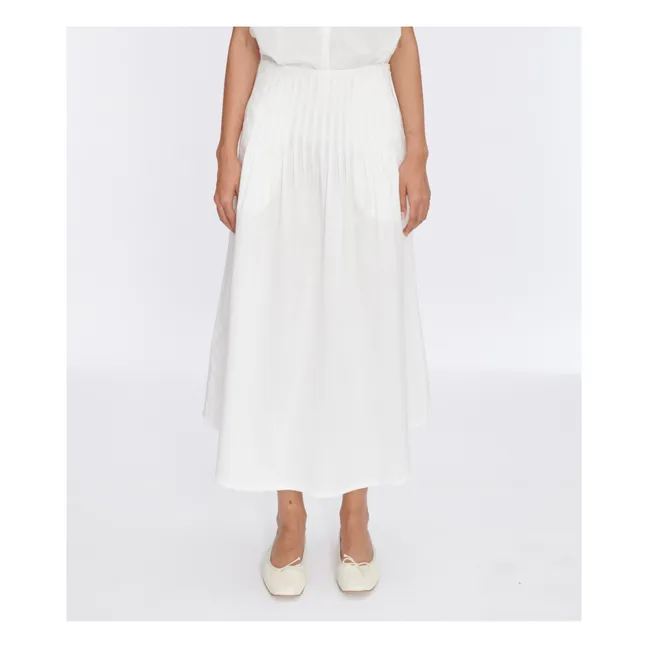 Olympia skirt Organic cotton | White