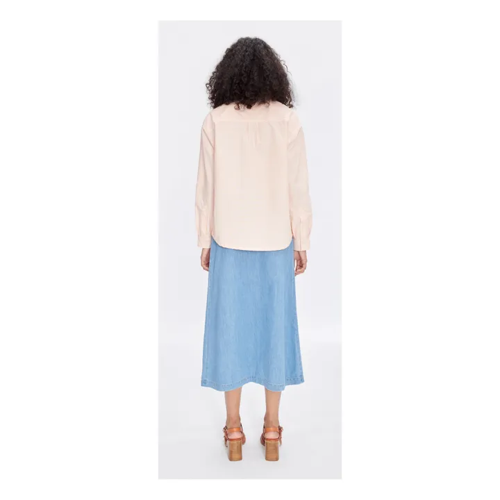 ★A.P.C.★Deauville skirt COGXX F06300 IAB A.P.C. - Deauville skirt Organic cotton - Light Blue | Smallable