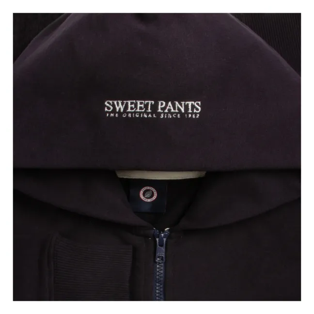 Iconic Hooded Zipper Sweatshirt | Navy