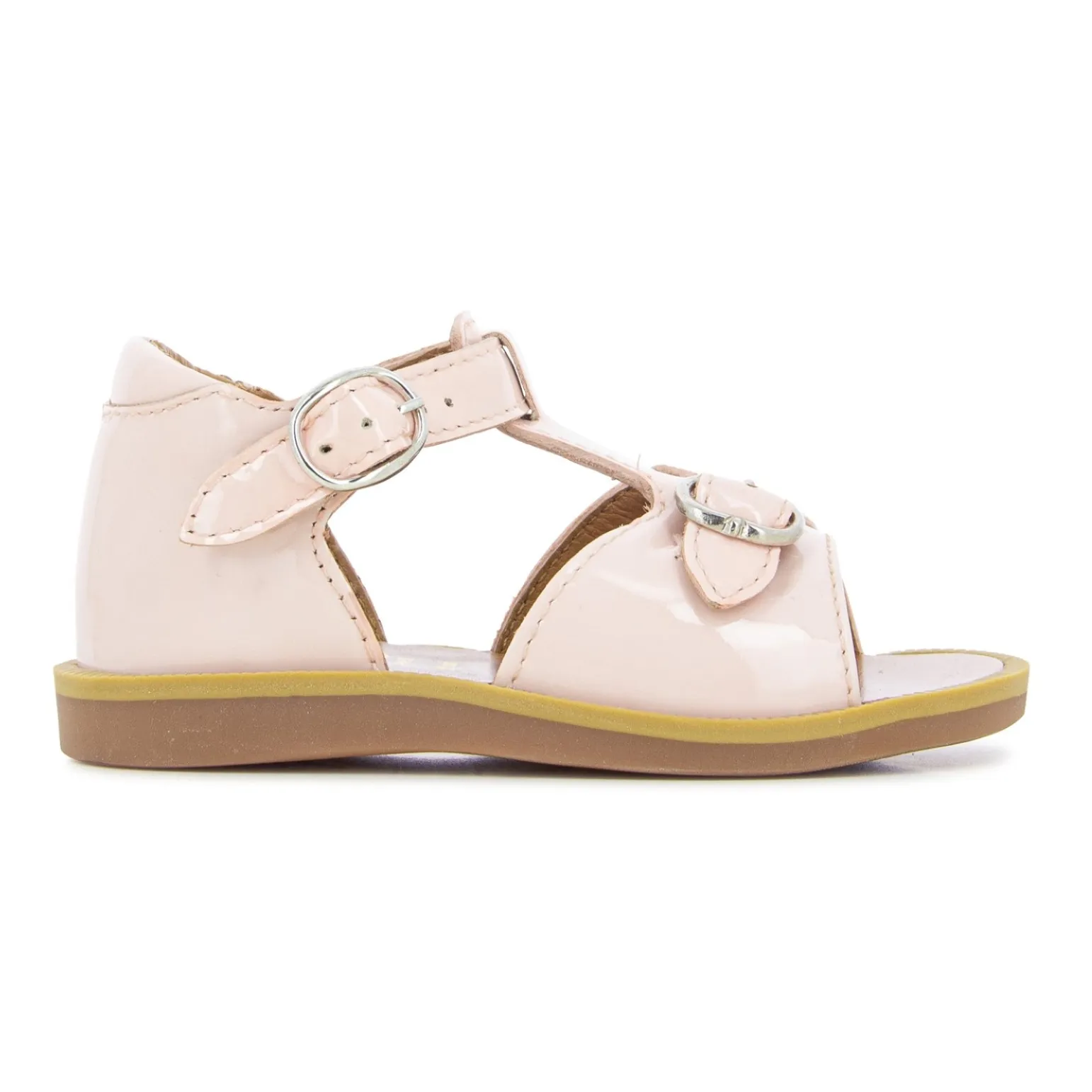 Pom D'api Pale Pink Poppy Bucky Sandals
