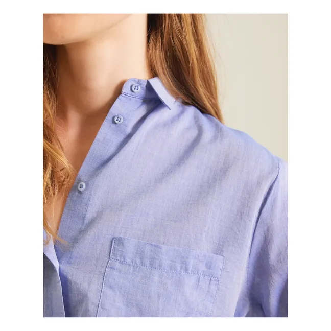Camisa Manon Voile de Coton | Azul