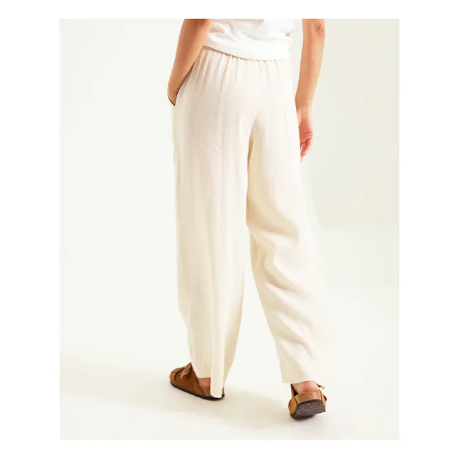 Pantaloni Isadora in lino | Ecru