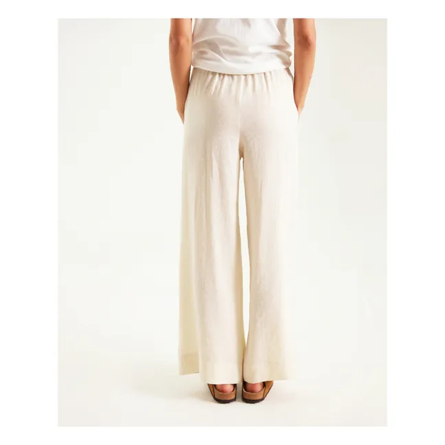Isadora Linen Pants | Ecru
