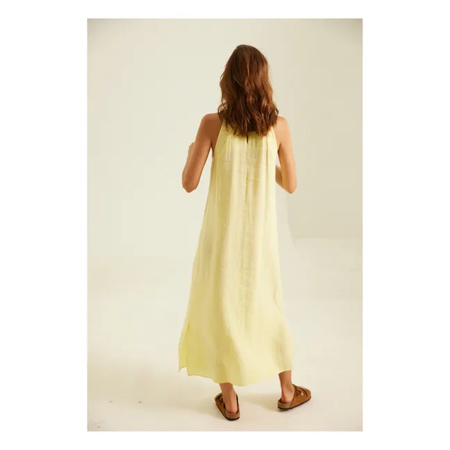 Kleid Suzon Leinen | Zitronengelb