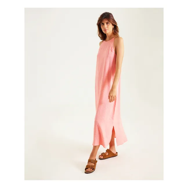 Suzon Linen Dress | Coral