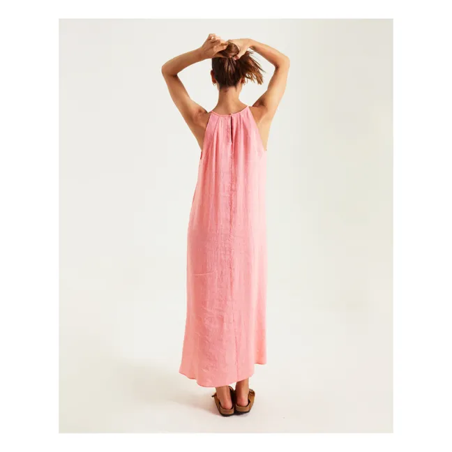 Suzon Linen Dress | Coral