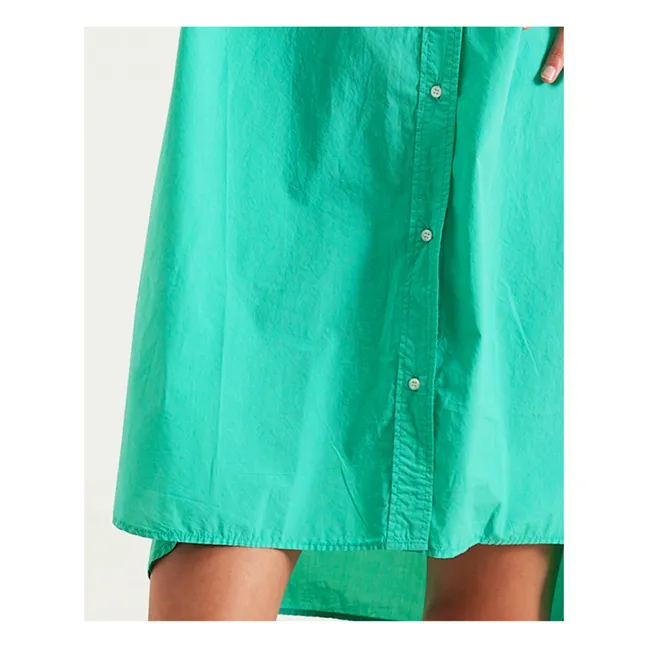 Sami Cotton Poplin Shirt Dress | Mint Green