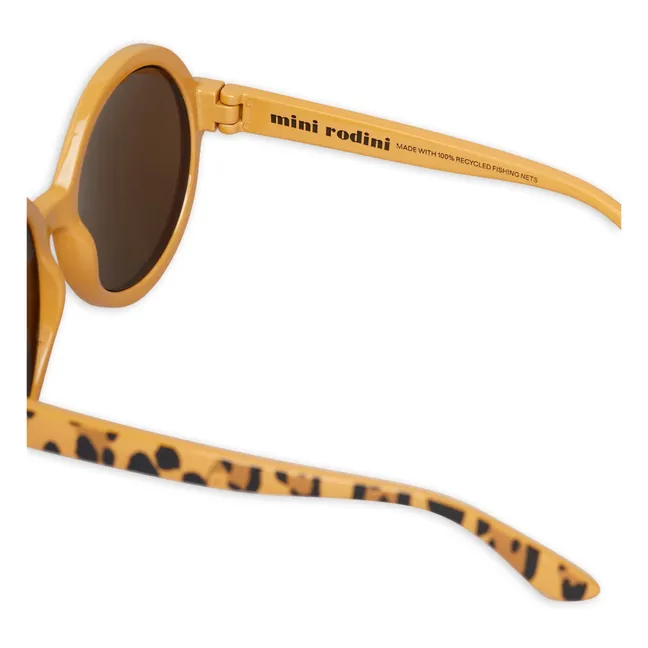 Leopard Sunglasses Recycled Material | Beige