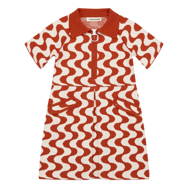 Kleid Sienna Jacquard | Rot