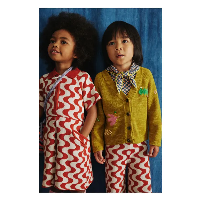 Kleid Sienna Jacquard | Rot