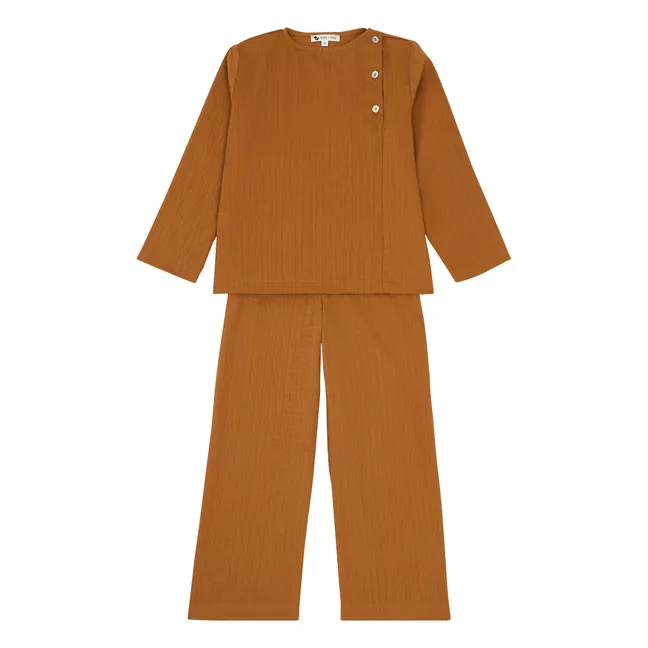 Lao Organic Cotton Pyjamas | Apricot
