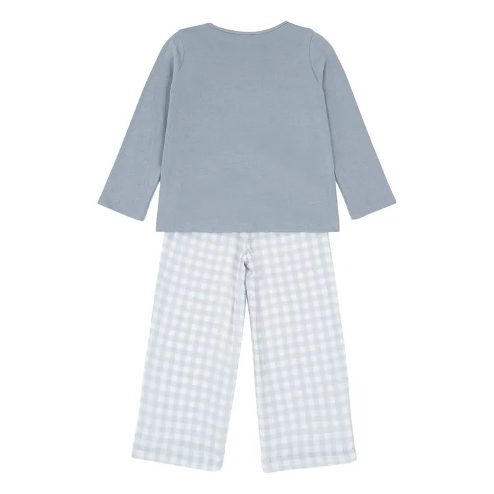 Pyjama aus Bio-Baumwolle Quattro | Grau- Produktbild Nr. 4