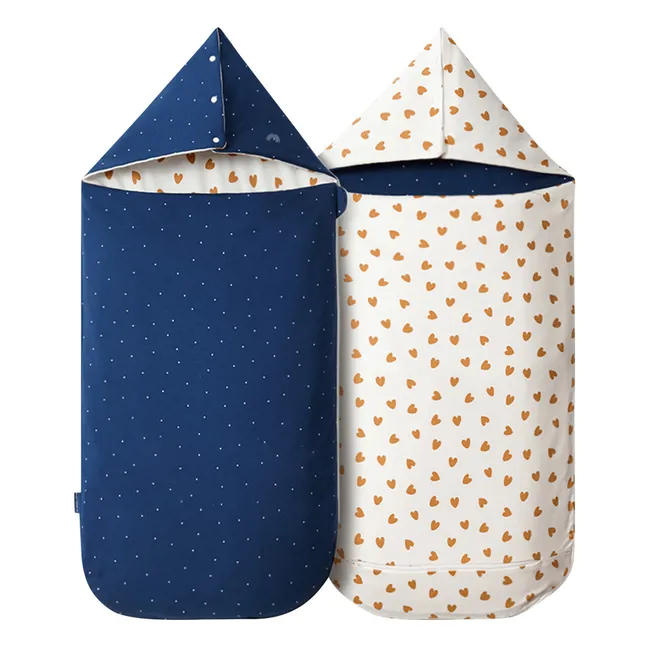 Nido d'angelo reversibile multistagione | Blu