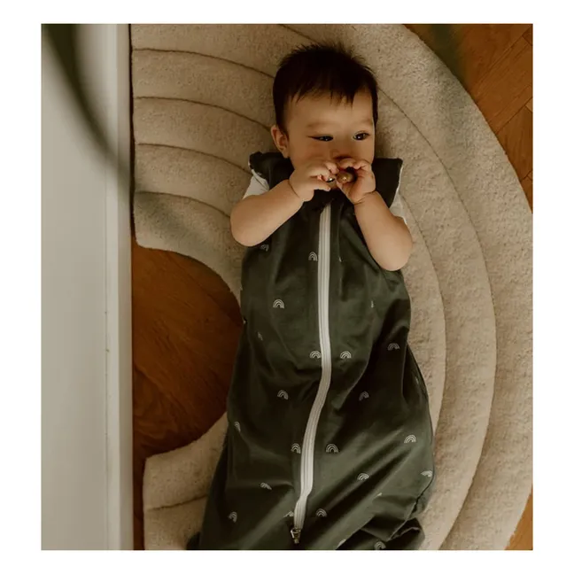 Mehrjähriger, wendbarer Schlafsack Herzen | Grün