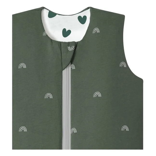Sacco nanna reversibile quattro stagioni Cœurs | Verde