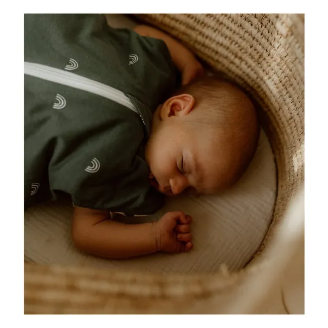 Mehrjähriger, wendbarer Schlafsack Herzen | Grün
