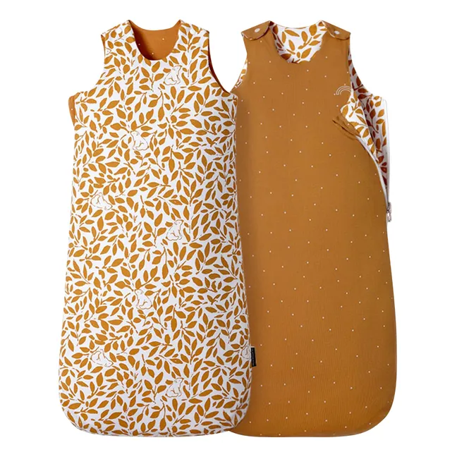 Oursons multi-season reversible sleeping bag | Caramel