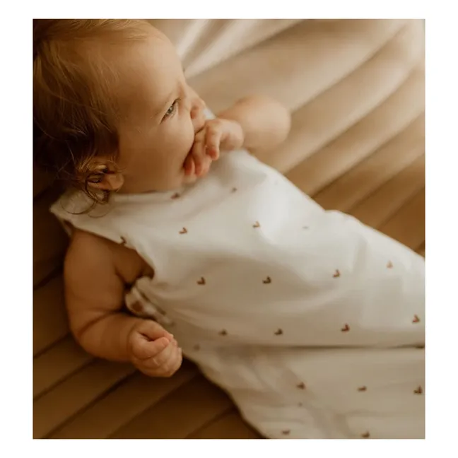 Sacco nanna multi-stagione reversibile Vichy | Terracotta