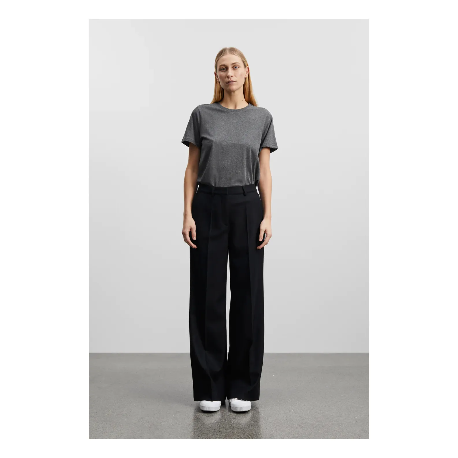 Skall Studio Black Pirette Recycled Wool Trousers