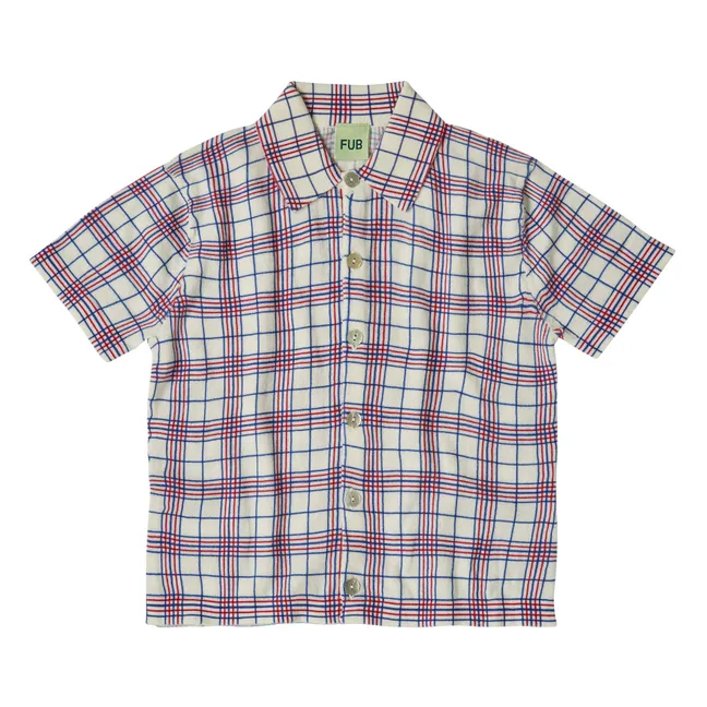 Organic Cotton Checkered Shirt | Pink
