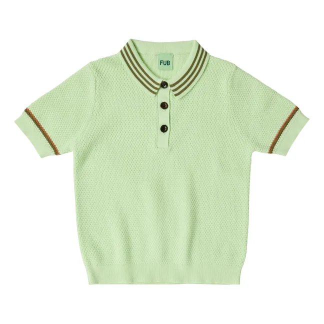 Organic cotton pique polo shirt | Anise green