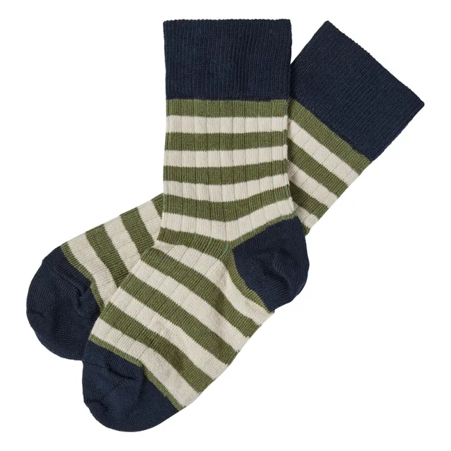 2er-Pack Socken Streifen | Navy