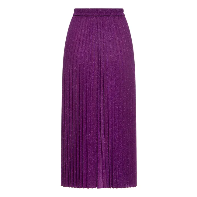 Emi Metallic Skirt | Purple