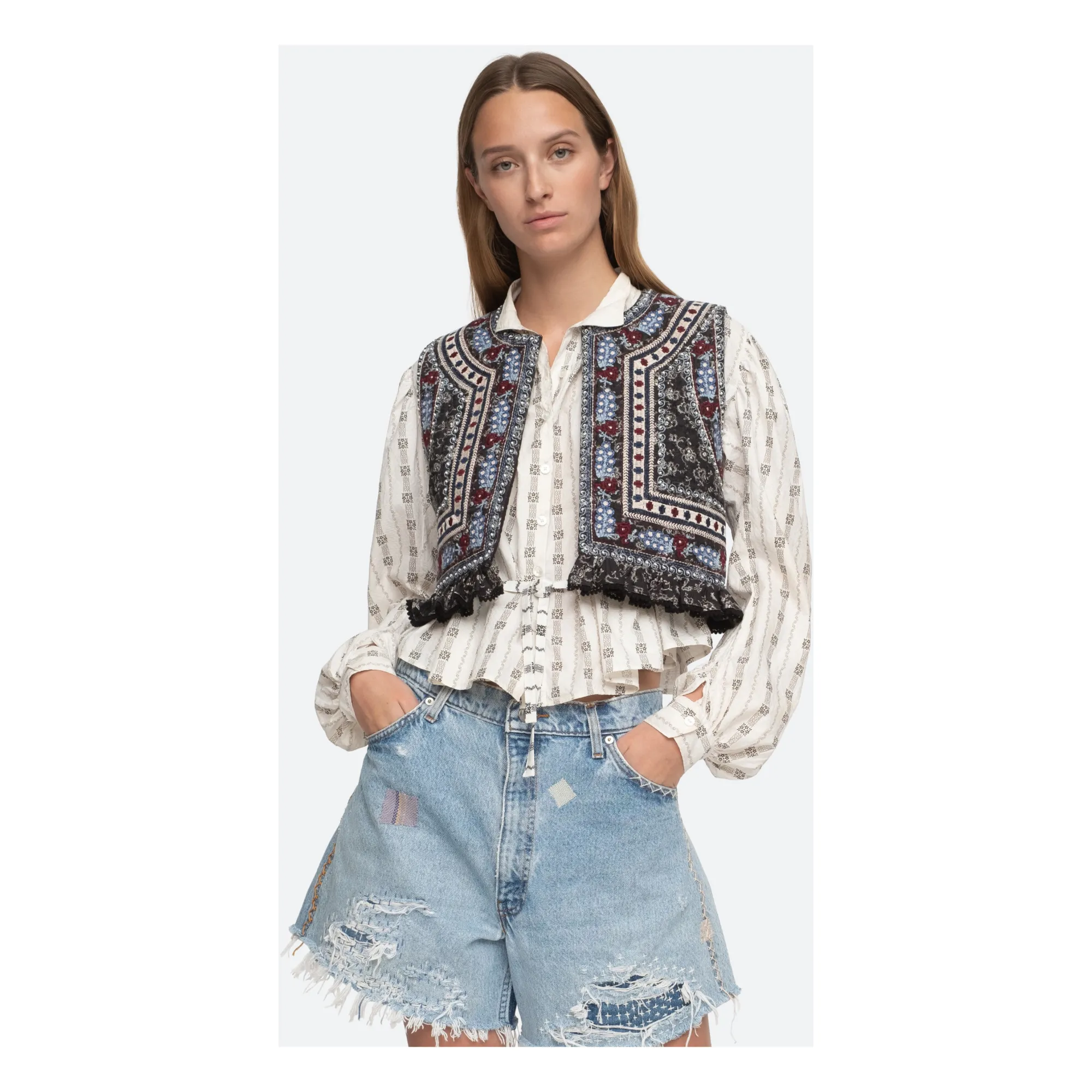 Sea Ny Black Everly Embroidered Jacket