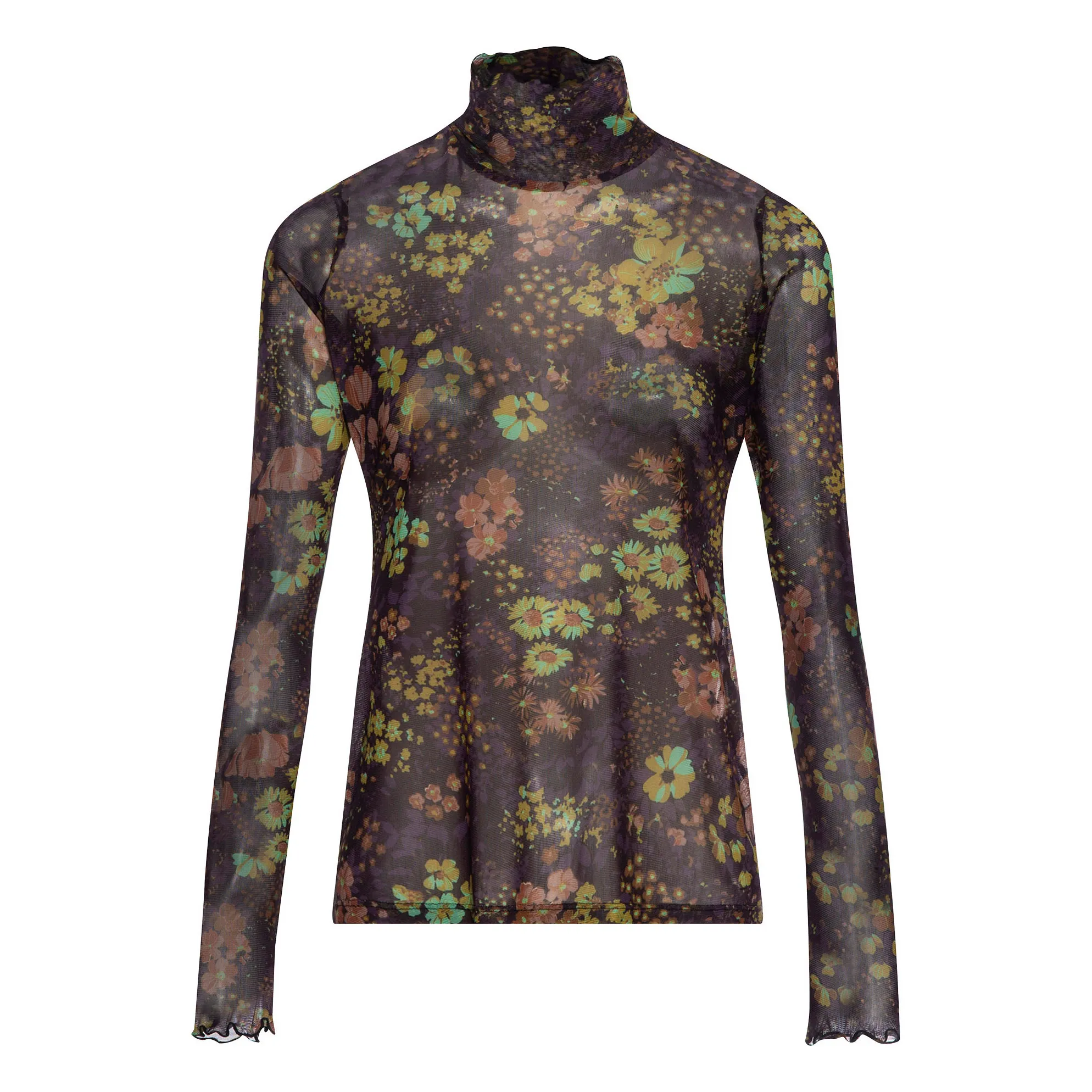 Rachel Comey Aubergine Top Recall Fleuri