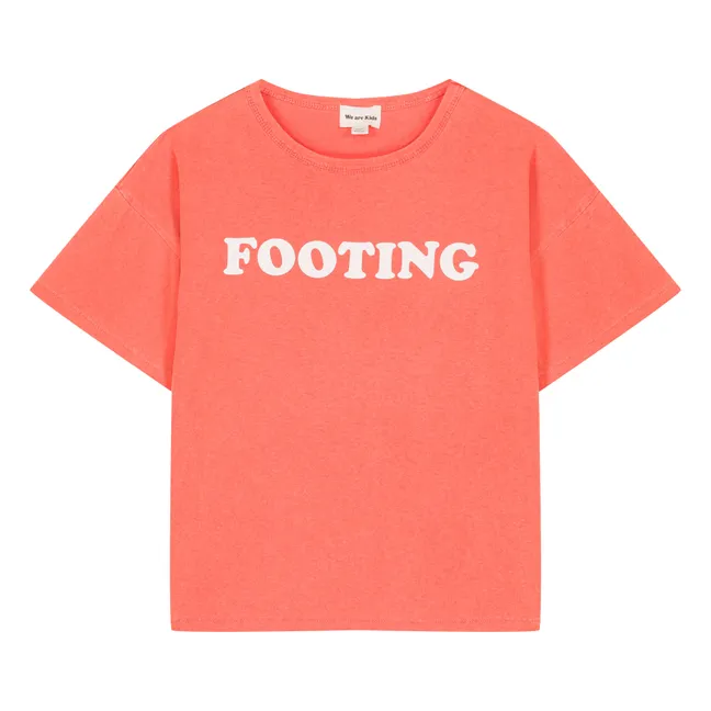 Maglietta in cotone organico Dylan Footing | Rosso