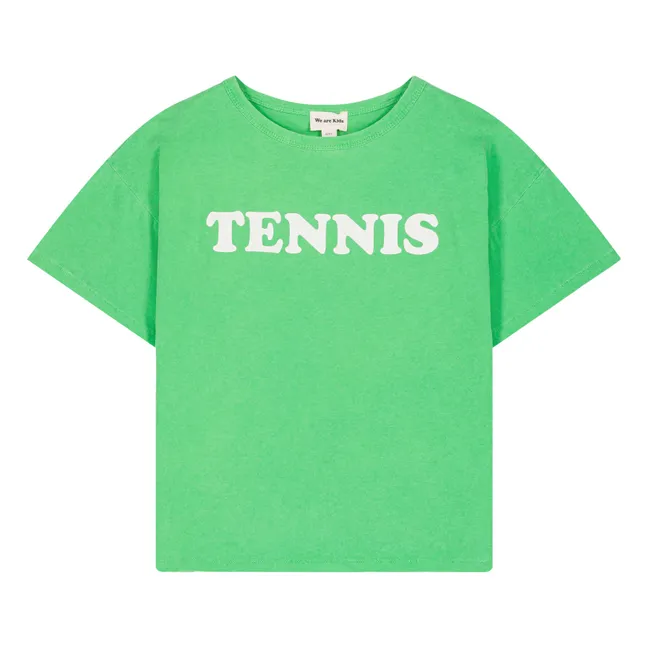 Camiseta de algodón orgánico Dylan Tennis | Verde