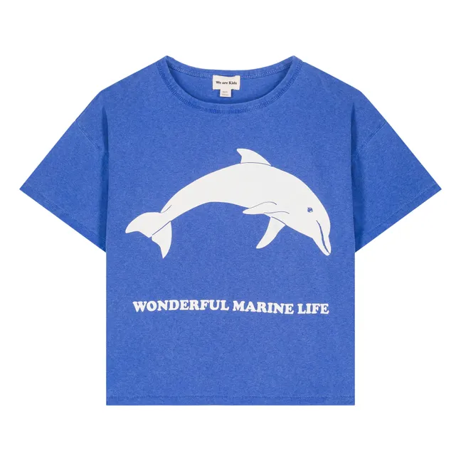 Maglietta Dylan Dolphin in cotone organico | Blu
