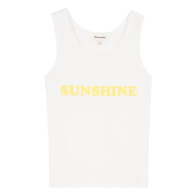 Camiseta de tirantes Marcel Sunshine Algodón orgánico | Blanco